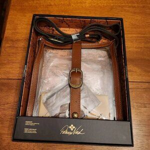 Patricia Nash, Crossbody Purse, Clear, Leather Trim, Stadium Approved, New